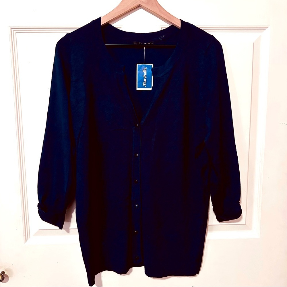 Cyrus | Sweater | Woman’s Navy Cardigan - Picture 1 of 8